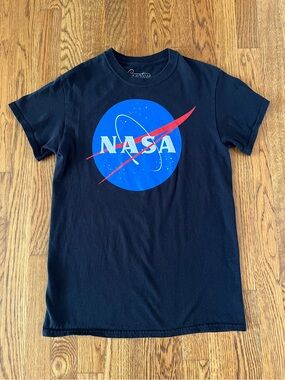 Creative Empire Men’s Small NASA Space Black Shirt Top Tee
